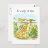 Het is een Oerwoud Cheetah Post Kaart (Voorkant / Achterkant)