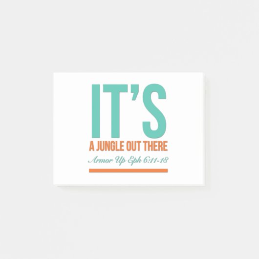 Het is een oerwoud daar. post-it® notes (Voorkant)