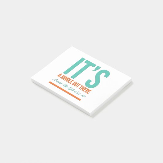 Het is een oerwoud daar. post-it® notes (Schuin)