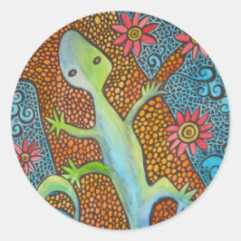 Het is een Oerwoud daar Ronde Sticker