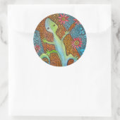 Het is een Oerwoud daar Ronde Sticker (Tas)