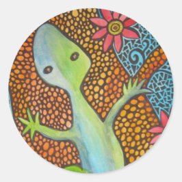 Het is een Oerwoud daar Ronde Sticker