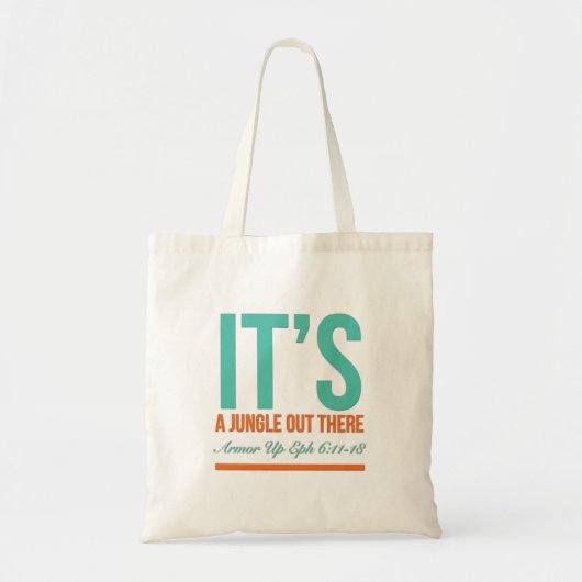 Het is een oerwoud daar. tote bag (Voorkant)