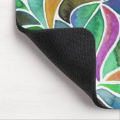 Het is een Oerwoud daarbuiten - Blauw groen Muismat (Hoek)