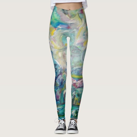 "Het is een Oerwoud daarbuiten" leggings (Voorkant)