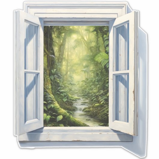 Het is een Oerwoud daarbuiten! Sticker (Voorkant)