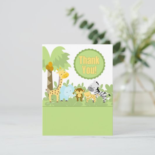 Het is een Oerwoud Dank je Bedankkaart (Staand voorkant)