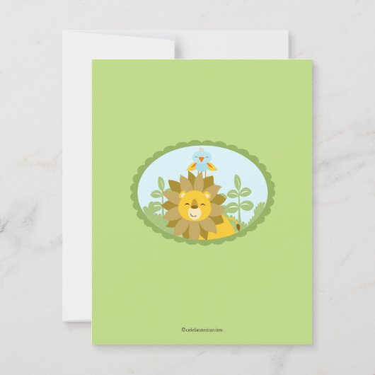 Het is een Oerwoud Dank je Bedankkaart (Achterkant)