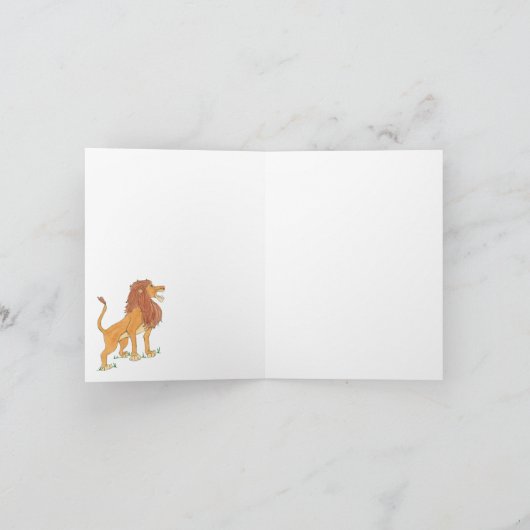 Het is een Oerwoud in de Kaart van de Lion Note (Binnen)