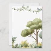 Het is een Oerwoud Safari Animal Baby shower Kaart (Achterkant)