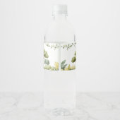 Het is een Oerwoud Safari Animal Baby shower Waterfles Etiket (Achterkant)