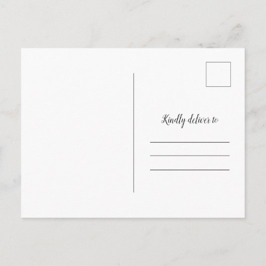 Het is een officiële Elopement Wedding Announcemen Aankondigingskaart (Achterkant)