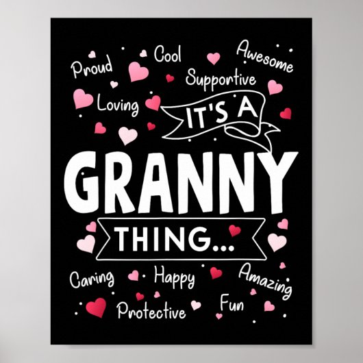 Het is een oma die grappig zegt dat hij oma moet k poster (Voorkant)