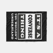 Het is een omgekeerd ding dat je niet grappig zou  fleece deken (Voorkant (Horizontaal))