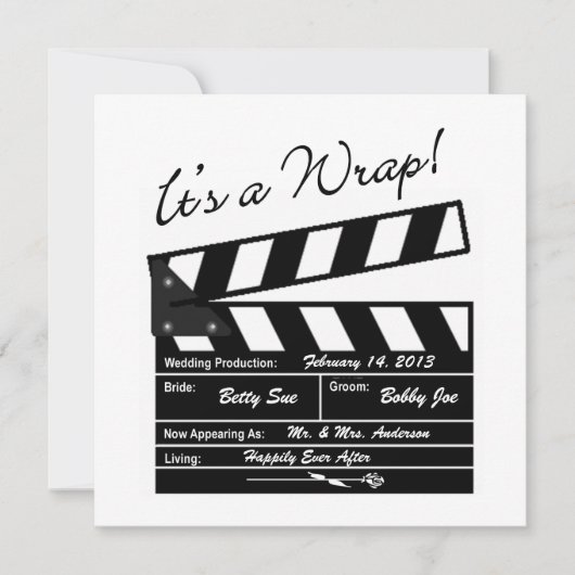 Het is een omloop - Foto van Movie Wedding Harteli Bedankkaart (Voorkant)