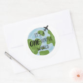 Het is een one-derful wereld Sticker (Envelop)