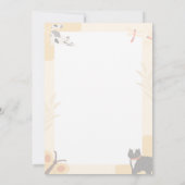 Het is een ontwerp voor een baby shower-uitnodigin kaart (Achterkant)