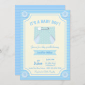 Het is een oproep voor een babyjongen kaart (Voorkant / Achterkant)