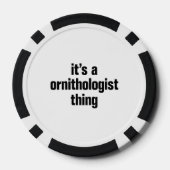 Het is een ornitholoog ding pokerchips (Achterkant)