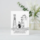 Het is een overstroomde kelder, geen kelder briefkaart (Staand voorkant)