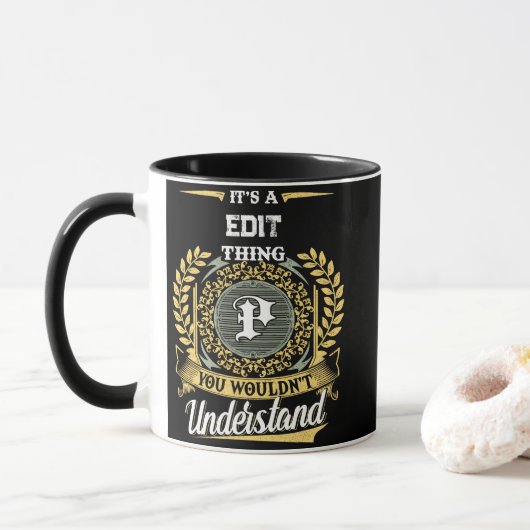 Het is een P-ding dat je niet zou begrijpen Mok (Met donut)