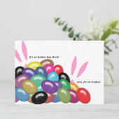 Het is een paastante en je wordt uitgenodigd kaart (Staand voorkant)