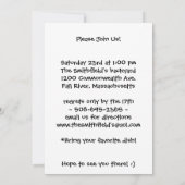 Het is een paastante en je wordt uitgenodigd kaart (Achterkant)