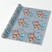 Het is een padvinder-aap Baby shower Cadeaupapier (Uitgerold)