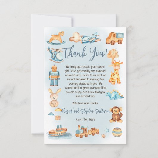 Het is een padvinder | Baby shower van gevulde Spe Bedankkaart (Voorkant)