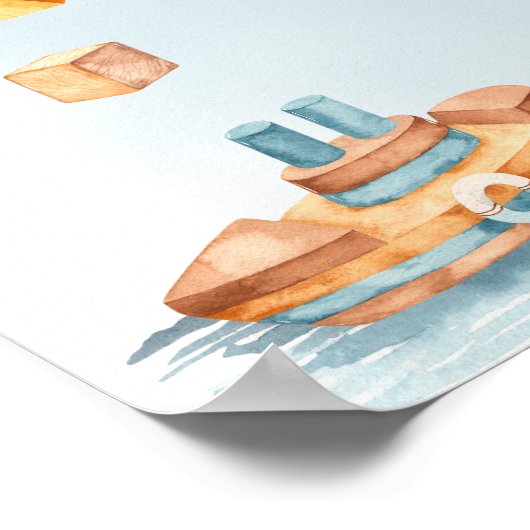 Het is een padvinder | Baby shower van gevulde Spe Poster (Hoek)