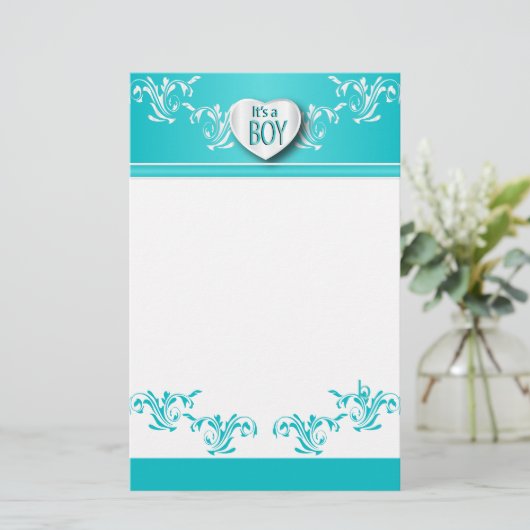 Het is een padvinder briefpapier (Staand voorkant)