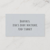 Het is een padvinder uit de ruimte. visitekaartje (Achterkant)