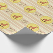 Het is een padvinder van Giraffe. Cadeaupapier (Hoek)