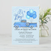 Het is een padvlinder die op Baby shower rijdt Kaart (Staand voorkant)