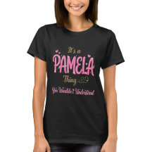 Het is een Pamela-ding Roze Goud Vrouwen Cadeau
