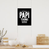 Het is een Papi-ding | Vader Gift Poster (Keuken)