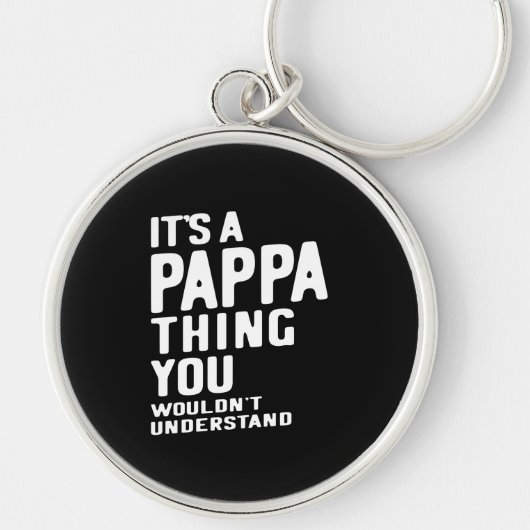 Het is een Pappa Thing Father Gift Sleutelhanger (Voorkant)