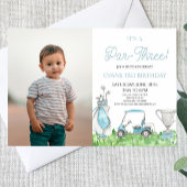 Het is een par-drie! Blue Golf 3e verjaardag Kaart