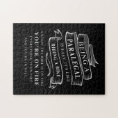 Het is een paralegal die een bike bestuurt. legpuzzel (Horizontaal)