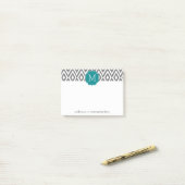 Het is een Partij - Ikat Patroon met Aangepast Mon Post-it® Notes (Op bureau)