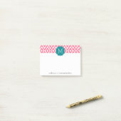 Het is een Partij - Ikat Patroon met Aangepast Mon Post-it® Notes (Op bureau)