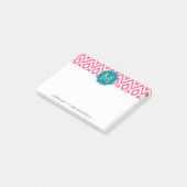 Het is een Partij - Ikat Patroon met Aangepast Mon Post-it® Notes (Schuin)