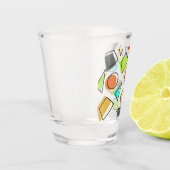 Het is een partijscheerglas shot glas (Links)