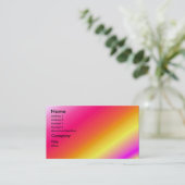 Het is een partijtje - het in de schaduw gestelde  visitekaartje (Staand voorkant)