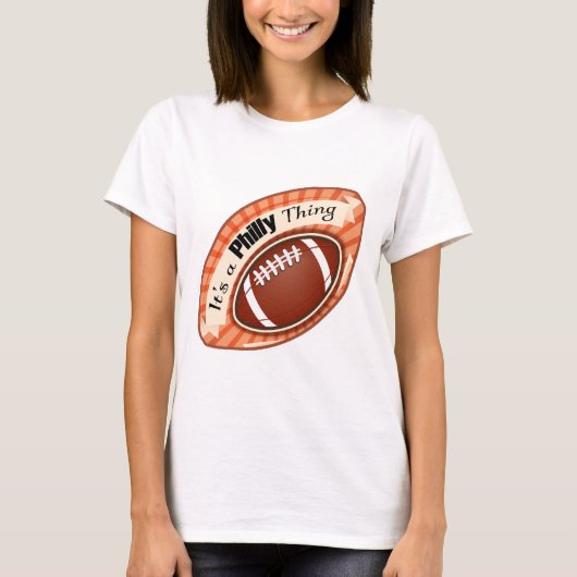 Het is een Philly dat het beste football is #USA b T-shirt (Voorkant)