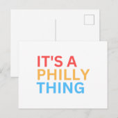 HET IS EEN PHILLY-DING FEESTDAGENKAART (Voorkant / Achterkant)