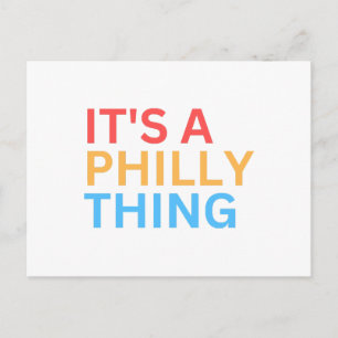 HET IS EEN PHILLY-DING FEESTDAGENKAART