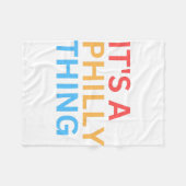 HET IS EEN PHILLY DING FLEECE DEKEN (Voorkant (Horizontaal))