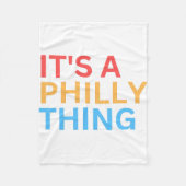 HET IS EEN PHILLY DING FLEECE DEKEN (Voorkant)