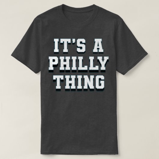 Het is een Philly vervaagde tekst T-shirt (Design voorkant)